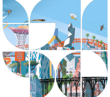 Iluminacije ilustriranje arhitekture i gradova 360x320